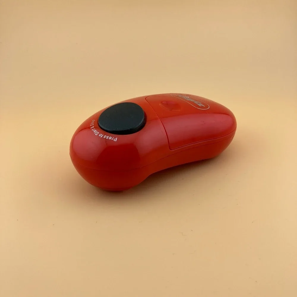 Zyliss EasiCan Electronic Can Opener Battery Operated Hands Free Red, EUC! WORKS